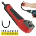 thumbnail image 1 of Right Angle Attachment Multifunctional 90° Right Angle Drill Adapter with 10 Bits and 1 Extension Rod Magnetic 90° Drill Bit Corner Adapter High Torque for Drilling Holes, 1 of 11