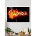 thumbnail image 2 of Electric Guitar Flaming Wrapped Canvas  -Image by Shutterstock,, 2 of 2