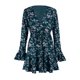 thumbnail image 4 of Vestido cruzado floral boho acampanado mangas largas vestidos de patinadora plisados de cintura alta Sunnimix  vestido de fiesta de flores, 4 of 8
