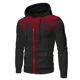 thumbnail image 4 of Sudadera con capucha para hombre con cremallera sudadera con capucha gráfica bolsillo con cremallera estampado de lunares deportes al aire libre Casual sudaderas con capucha diarias sudaderas delgadas, 4 of 4