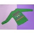 thumbnail image 5 of Old Glory Mens Retro 90s Rainbow Unicorn Magical Ugly Christmas Sweater Long Sleeve T Shirt, 5 of 6