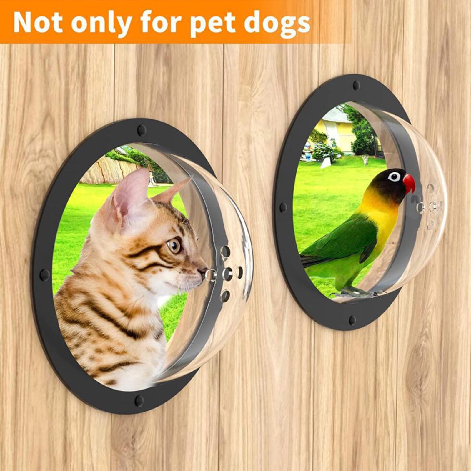 Pnellth Durable Acrylic Fence Window Upgrade Pet View Wide Application Pet Fence Window Dogs Accessories