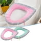 thumbnail image 1 of Asiento De Inodoro Con Asa Funda de asiento de inodoro de felpa bicolor, lavable, ideal para Rkxzt, 1 of 8