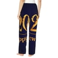thumbnail image 2 of Bixox Women's 2025 Happy New Year 3 Patterned Pajama Pants Loungewear, 2 of 5