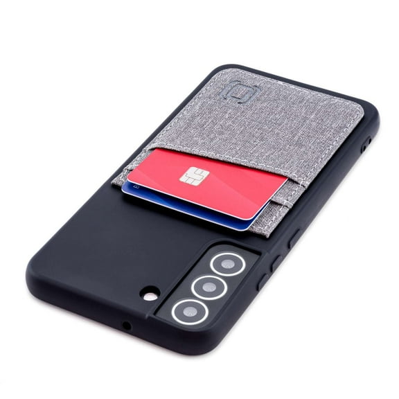 Dockem For Galaxy S22 Plus Magnet Mountable Card Case with Metal Plate, 2 Card Slots, (Luxe M2T, S22 Plus)