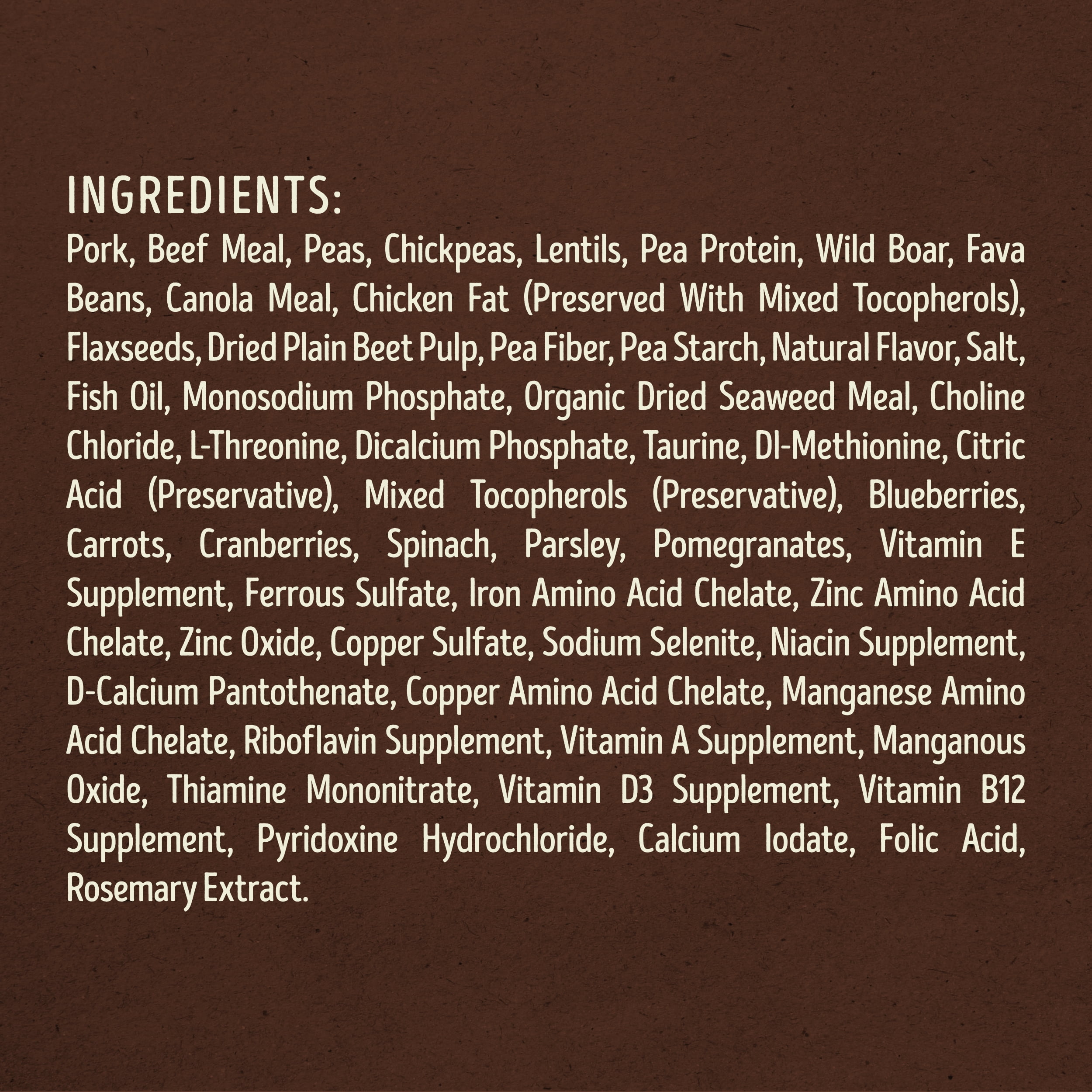 Supreme Source Grain-Free Pork, Peas & Wild Boar Recipe Dry Dog Food, 11lb Bag