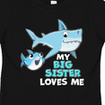 thumbnail image 4 of Inktastic My Big Sister Loves Me with Cute Sharks Boys or Girls Toddler T-Shirt, 4 of 5