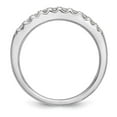 thumbnail image 2 of 14K White Gold Ring Band Wedding Rounded Diamond Round, Size 6, 2 of 7