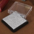 thumbnail image 3 of 2 Pcs Ink Pad Stamp Pad for Wedding Letter Document , White & Silver, 3 of 7