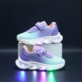 thumbnail image 2 of Xudanell Toddler Shoes Children Walking Sneakers Light up Shoes for Girls Boys Sneakers with Gradient Love Print, 2 of 7