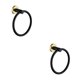 thumbnail image 1 of Soporte para Toallas de Mano Bewildely Acero Inoxidable Oro Negro 2piezas, 1 of 5