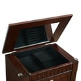 thumbnail image 5 of Powell Chamisa Wood Jewelry Armoire, Merlot Finish with Black Felt Lining, 5 of 23