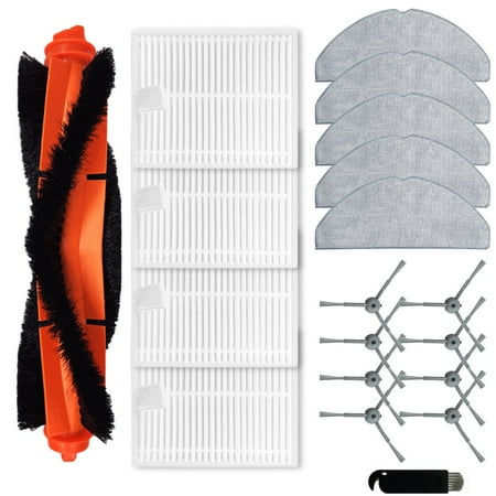 Niceminiwall for Lubluelu Robot for Vacuum Cleaner Parts Kit with for Main Brush, Side Brush, Filters, Mop Cloth, Cleaning Brush , for Honiture V8 for Pro