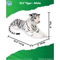 thumbnail image 2 of Real Planet 15.5" White Tiger Big Cat Realistic Stuffed Animal, Cute Zoo Animals Plush Toy & STEM Learning Gift for Birthday Boys & Girls, 2 of 6