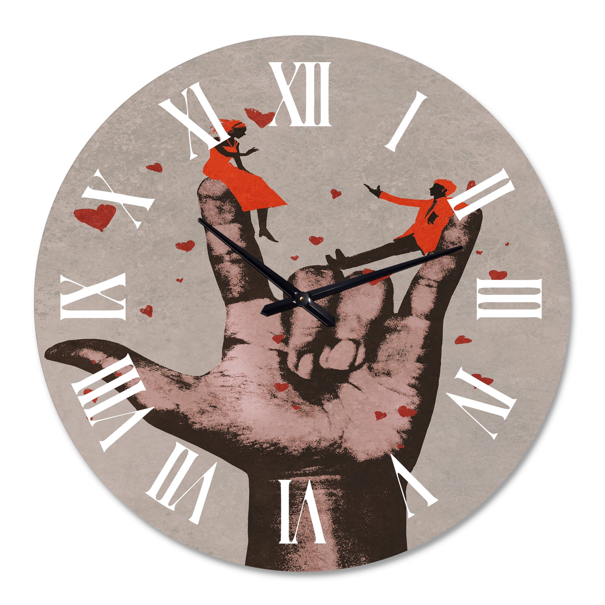 Designart 1 in Modern,Contemporary Wall Clock