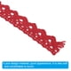 thumbnail image 4 of Cinta de encaje autoadhesiva Uxcell, 2 rollos de pegatinas de algodón para decoración de paredes, rojo, 4 of 5