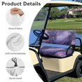 thumbnail image 7 of Aplkyhs Purple Marble Print Golf Cart Seat Covers Club Car Elastic Golf Cart Seat Covers Front Seat A Perfect Balance of Warmth in Winter and Cooling in Summer Designed for Golf Lover Gold Purple, 7 of 7