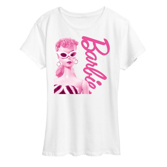 Barbie - Pink Doll Closeup - Women's Short Sleeve Graphic T-Shirt