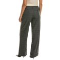thumbnail image 2 of Proenza Schouler womens  White Label Plaid Wide Leg Suiting Pant, 12, Black, 2 of 3
