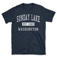 thumbnail image 1 of Sunday Lake Washington Classic Established Men's Cotton T-Shirt, 1 of 1