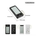 thumbnail image 3 of Flashlight Portable Charger, Hiking External Battery 20000mAh Power Bank With LED Light For Phones Camping Emergency Power Outdoors, 3 of 7