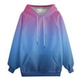 thumbnail image 5 of Gytharion Fall Hooded Sweatshirts for Women Fashion Loose Comfy Drawstring Hoodie with Pocket Ladies Gradient Printed Casual Long Sleeve Pullover Tops, 5 of 6