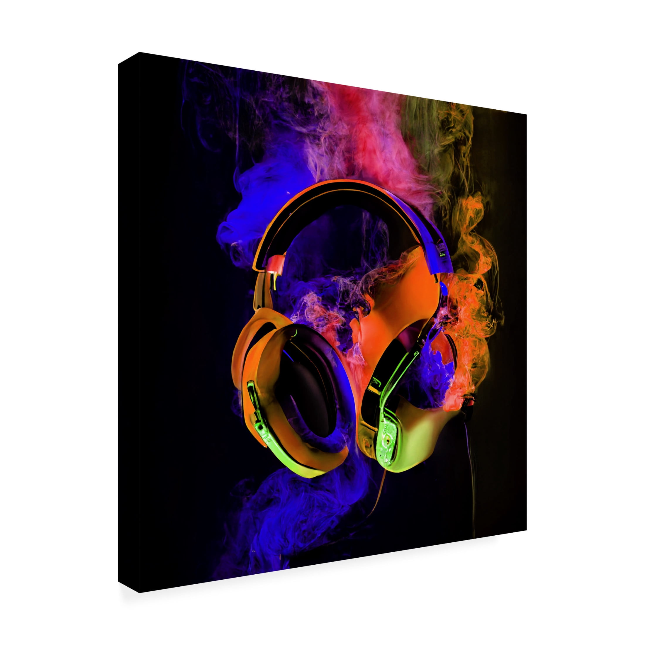 Canvas Wall Art - Sasha 'Power Play I' Wall Art for Living Room, Bedroom, or Office Décor by Trademark Fine Art - 35 x 35 Inches