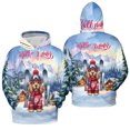 thumbnail image 3 of Hello Welcome Winter The Ski Cocker Spaniel Snowy Day All Over Print 3D Hoodie Unisex Merch Hoodies Cockers Dog Lover Gifts - 13013, 3 of 6