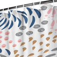 thumbnail image 3 of Multicolor Abstract Floral and Leaf Pattern Shower Curtain 72"x72" ,Bathroom Decorative Shower Curtains Set with 12 Hooks,Modern Waterproof Washable Shower Curtain, 3 of 6