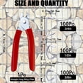 thumbnail image 2 of Kit de alicates Hog Ring LonlyEagle con 300 unidades Hog Anillos Galvanizados, 2 of 6