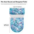 thumbnail image 5 of HELLHERO Colorful Butterflies Toilet Lid Covers & Bathroom Toilet Cover Set with Universal Polyester Fabric for Dustproof, Washable, 5 of 5