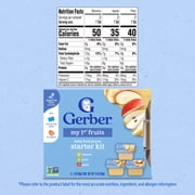Gerber My 1st Fruits Starter Kit, Baby Food Puree, 2 oz Tubs, Variety (6 Pack)