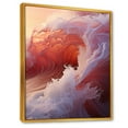 thumbnail image 2 of Designart "Coral Surge Vivid Wonder I" Coastal Floater Framed Canvas Prints, 2 of 5