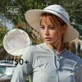 thumbnail image 4 of Summer Wide Brim Fisherman Hat for Men and Women Travel Hats Hat for Women with Ponytail Hole Tennis Hat Summer Hats for Men Ladies Visors for Women Phrase Fedora Hats for Women Summer Visor, 4 of 5