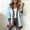 Light Blue, variant on IUYRTFE Women Long Sleeve Patchwork Cardigan Jacket Button Down Casual Outerwear with Contrast Trim