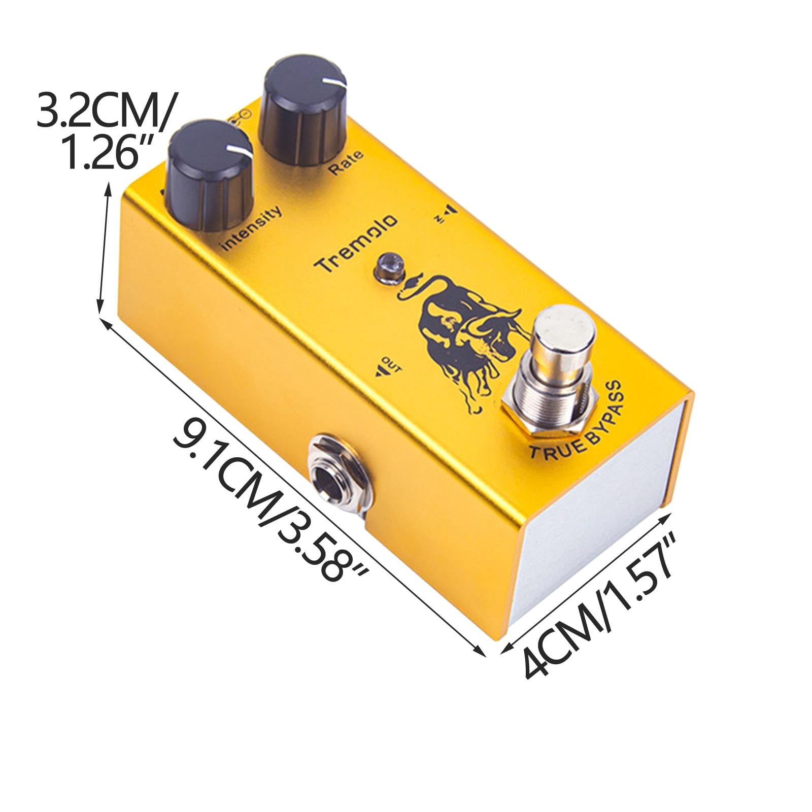 2 Packs Guitar Effects Pedal Metal Distortion Overdrive with Reverb Chorus Sound for Electric Guitar Professional Stage Performance Compact Stompbox Multi Effects Processor