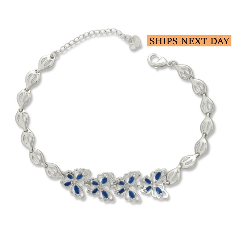 Best Sterling Silver Ankle Bracelet For Women 7"+2" Inch Adjustable