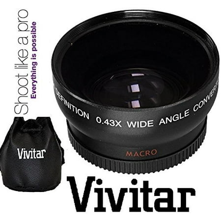Pro Hi-Def Wide Angle Lens With Macro For Canon VIXIA HF R80 R82