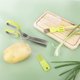 thumbnail image 2 of Tijeras para hierbas MACHAO de acero inoxidable 5 hojas Con cuchillo y peine de limpieza, 2 of 5