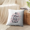 thumbnail image 4 of LALILO Throw Pillow Covers Valentines Day Card With Letters And Cushion Cover 18" x 18", 2234 Pack, 4 of 6