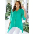 thumbnail image 2 of Catherines Women's Plus Size Fresh Angle Buttonfront Blouse, 2 of 2