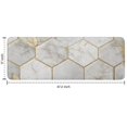 thumbnail image 7 of White Marble Gold Leaf Hexagon Pattern Kitchen Rug Mat,Kitchen Runner Rugs Non Skid Washable,Decorative Kitchen Floor Mats for Kitchen,Sink,Laundry,17"x47.2", 7 of 7