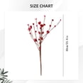 thumbnail image 4 of 6Pcs Valentine's Day Heart Shaped Berry Spray Decor – Vase Arrangement & Heart Sprig Vase Decor, Plastic Berry Arrangement, Romantic Centerpiece Gift for Partner and Significant Other, 4 of 5