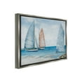 thumbnail image 4 of Stupell Industries Coastal Sailboat Fleet Transportation Painting Gray Floater Framed Canvas Art Print Wall Art, 31 x 25, 4 of 10