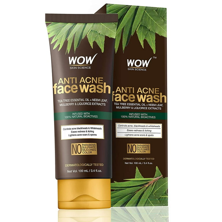 Wow face wash for acne deals