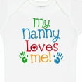 thumbnail image 4 of Inktastic My Nanny Loves Me Grandson Boys or Girls Baby Bodysuit, 4 of 5