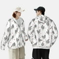 thumbnail image 6 of Daiia Funny Chicken UPF 50+ Sun Protection Hoodie Jacket Lightweight Long Sleeve Sun Shirt for Women Men with Pocket Hiking Outdoor-, 6 of 9