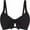 Black, variant on Uaswgudfs Women's Sporty Bikini Top with Structured V-Neckline, Bow Accent, Adjustable Slim Straps, and Stretch-Fit Design Swimwear Black L