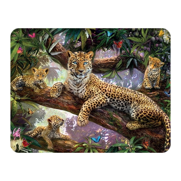 3D LiveLife Magnet - Treetop Leopards from Deluxebase. Lenticular Wild Animal Refrigerator Magnet. Decorative 3D Leopard Flat Magnets. Cute Small Magnets for Fridge, Dishwasher and Whiteboard.