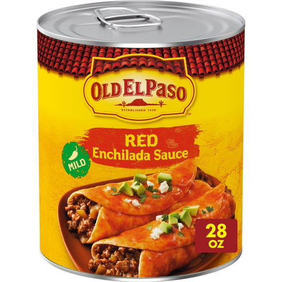 Old El Paso Mild Red Enchilada Sauce, Meal Prep, Value Size, 28 oz
